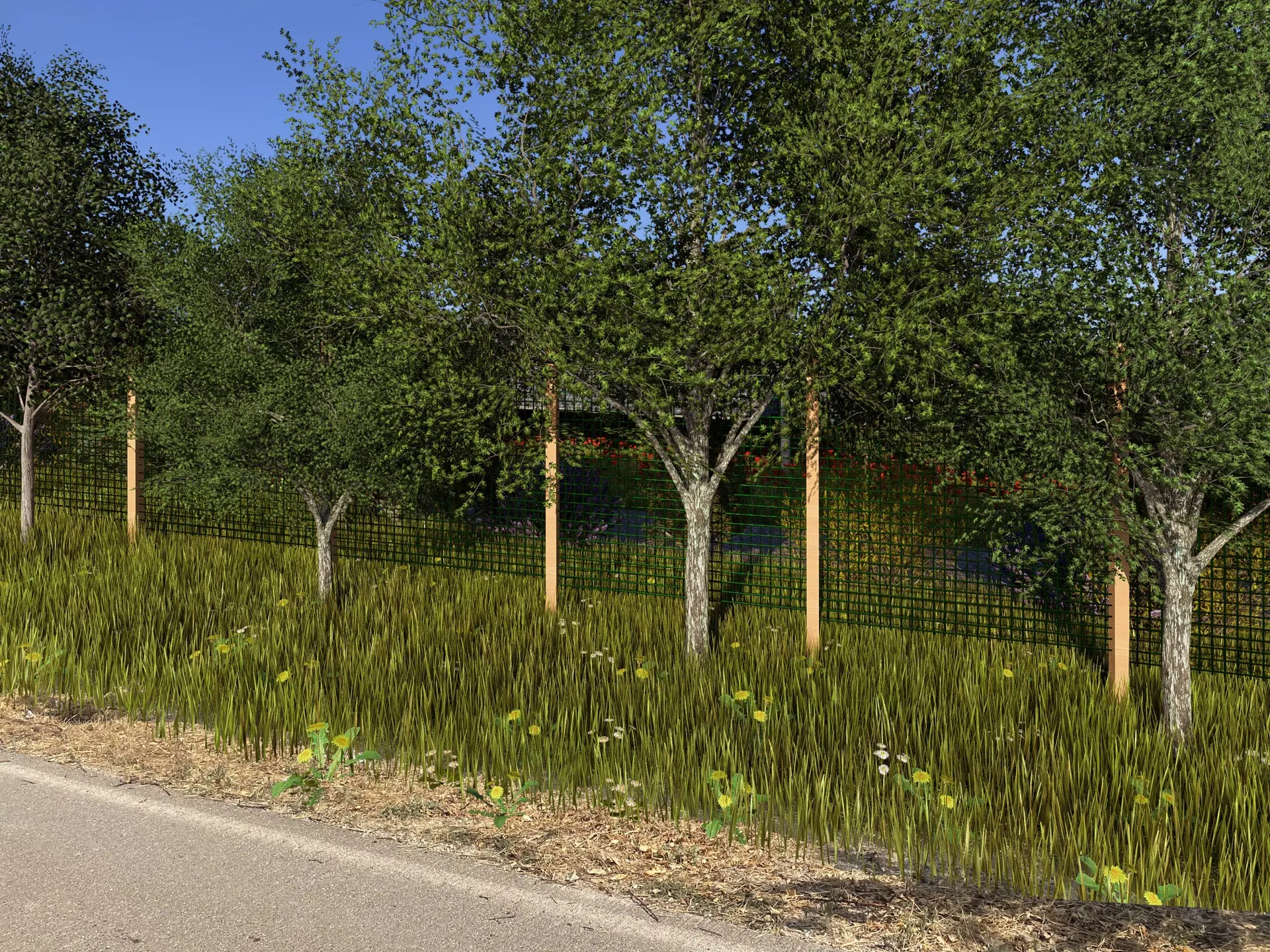 Render fotorealistico - Fotoinserimenti per impianto agrivoltaico utility-scale (~25 MW) – valutazione impatto visivo
